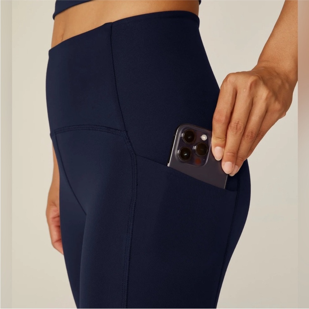 Beyond Yoga Deep Blue High-Waisted Leggings